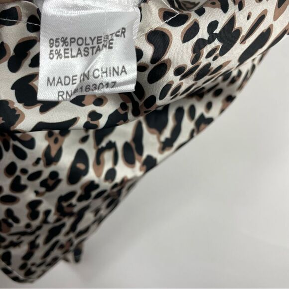 Princess Polly yates satin leopard mini skirt 4 - Picture 5 of 10